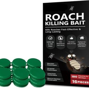 Fast-Acting Cockroach Killer Bait – 16 Ready-to-Use Traps